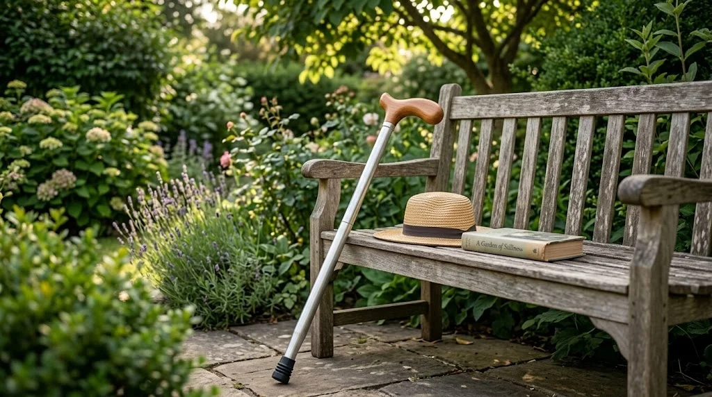 Silbavo Spazierstock im Einsatz